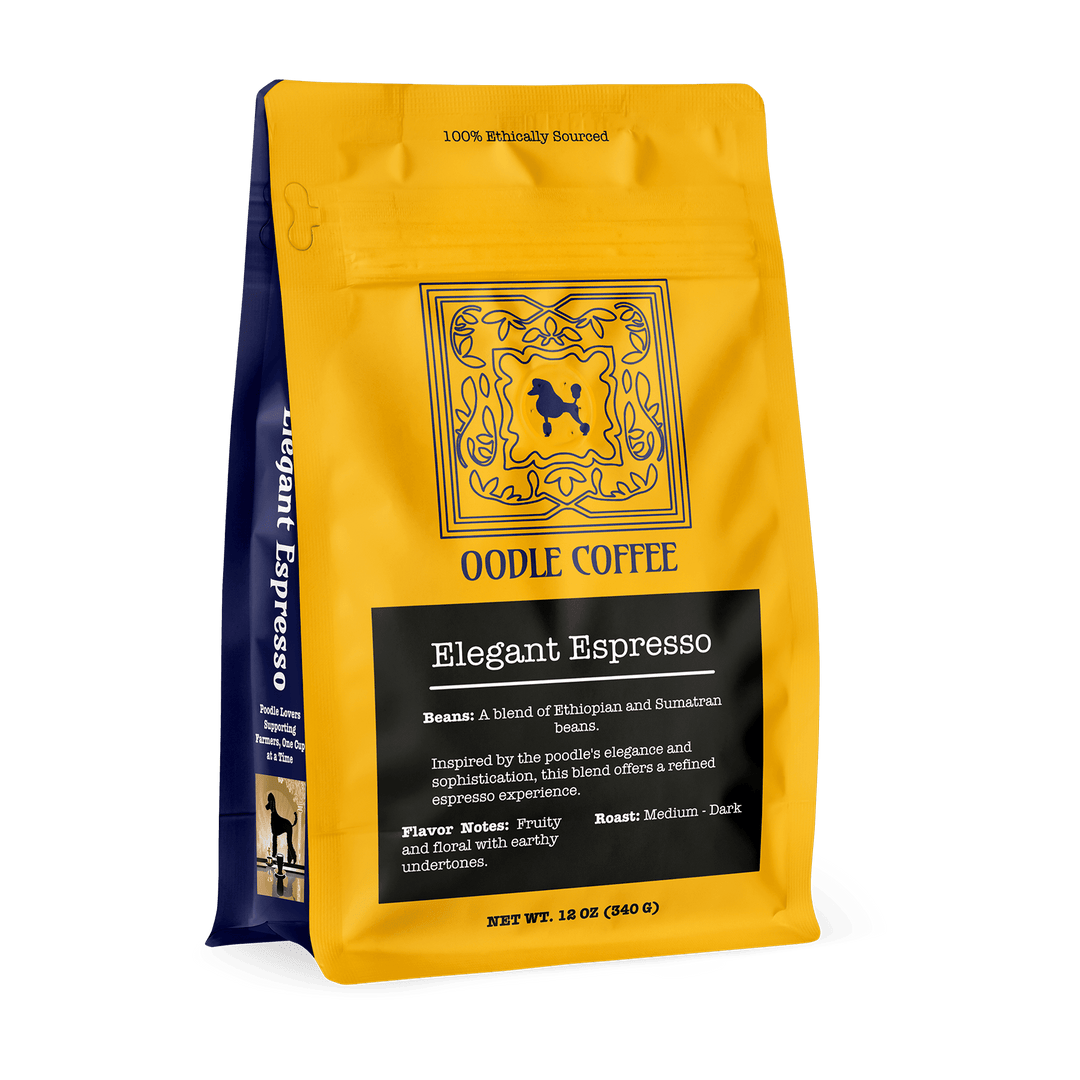 Elegant Espresso coffee bag by Oodle Coffee
