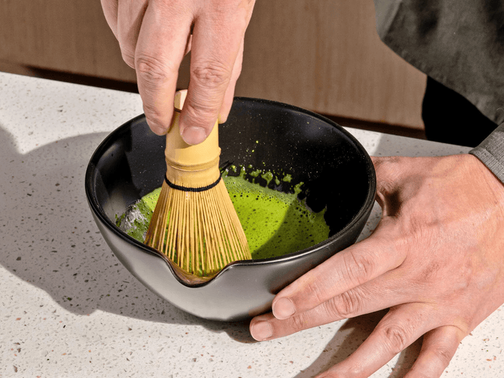 Oodle Coffee Matcha Whisk in Action
