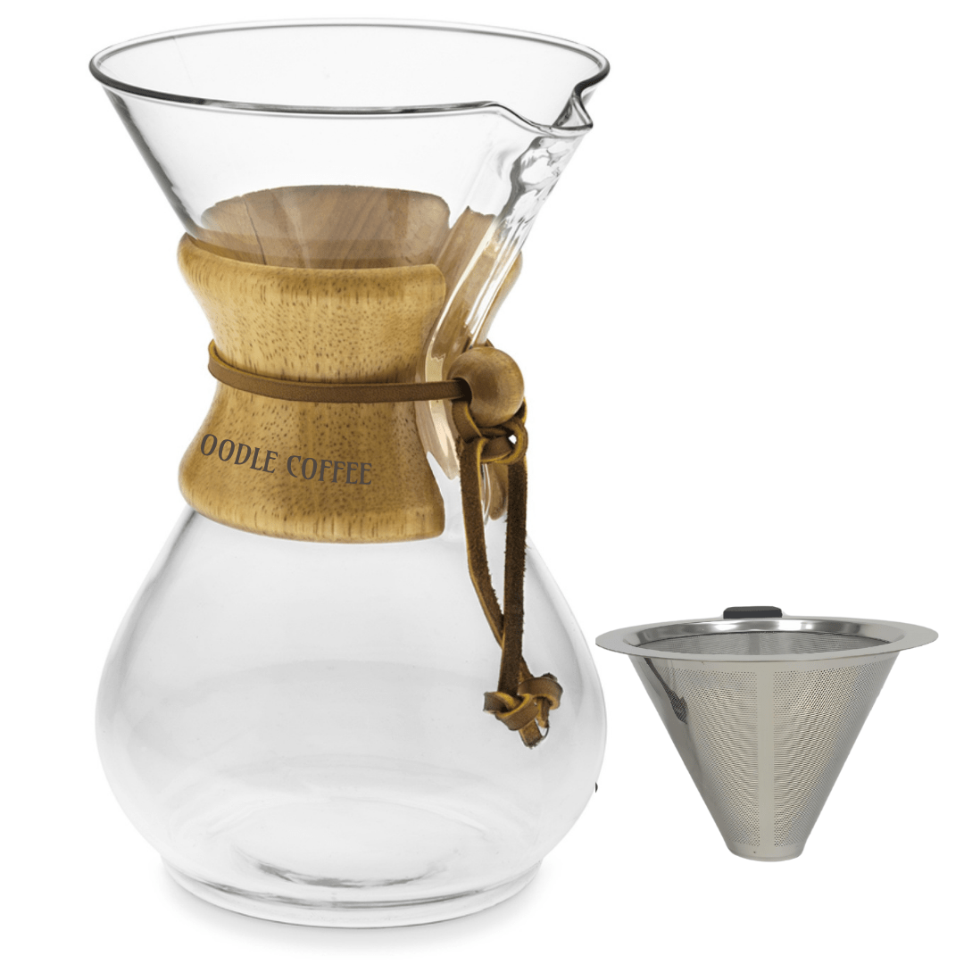 Oodle Coffee Pour Over with Stainless Steel Filter (600 ml)